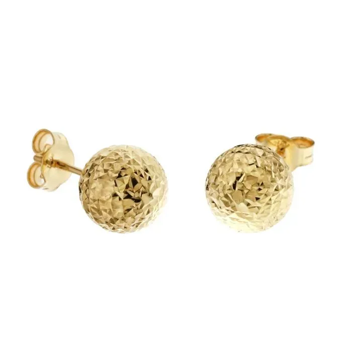 Gioielli Celiento orecchini oro giallo 18 Kt martellati unisex