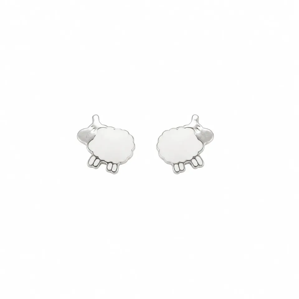 Victoria Jane Sheep orecchini argento pecora con boccetta