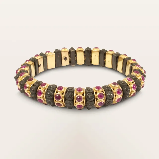 Alfredo Correnti A&C Rubini bracciale pietre rosse