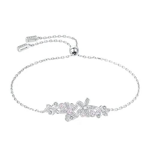 JewelryPalace Fiore Vintage 0.5ct bracciale argento zirconia rosa