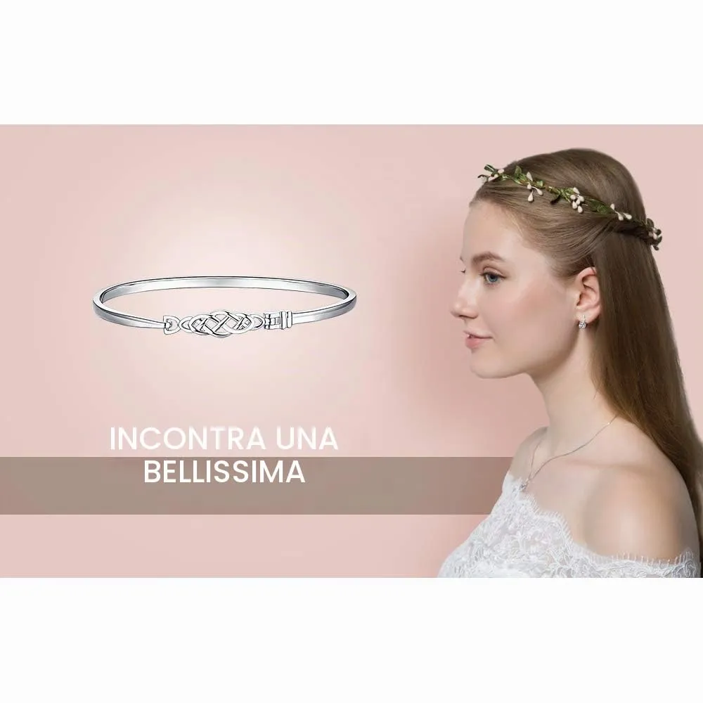 JewelryPalace Nodo Celtico Bracciale Argento 925