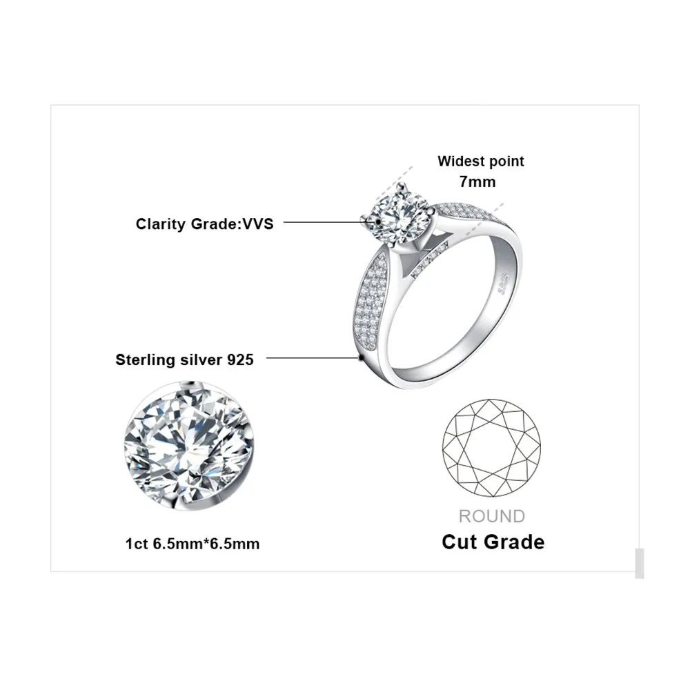 JewelryPalace Anniversario anello argento diamante simulato