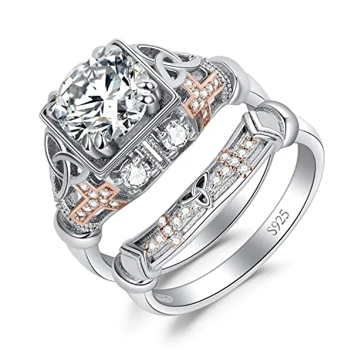 JewelryPalace Cuore Puzzle anello argento 925 zirconia