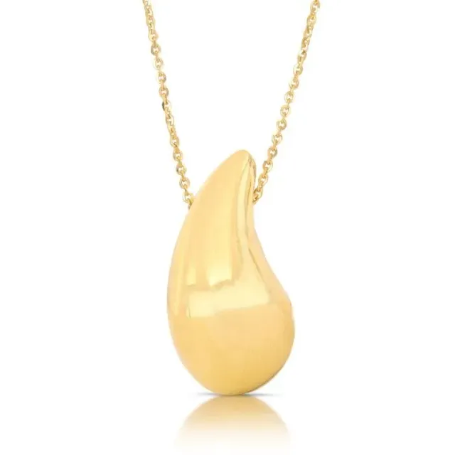 Gioielli Celiento Goccia girocollo oro giallo 18kt elettroformato