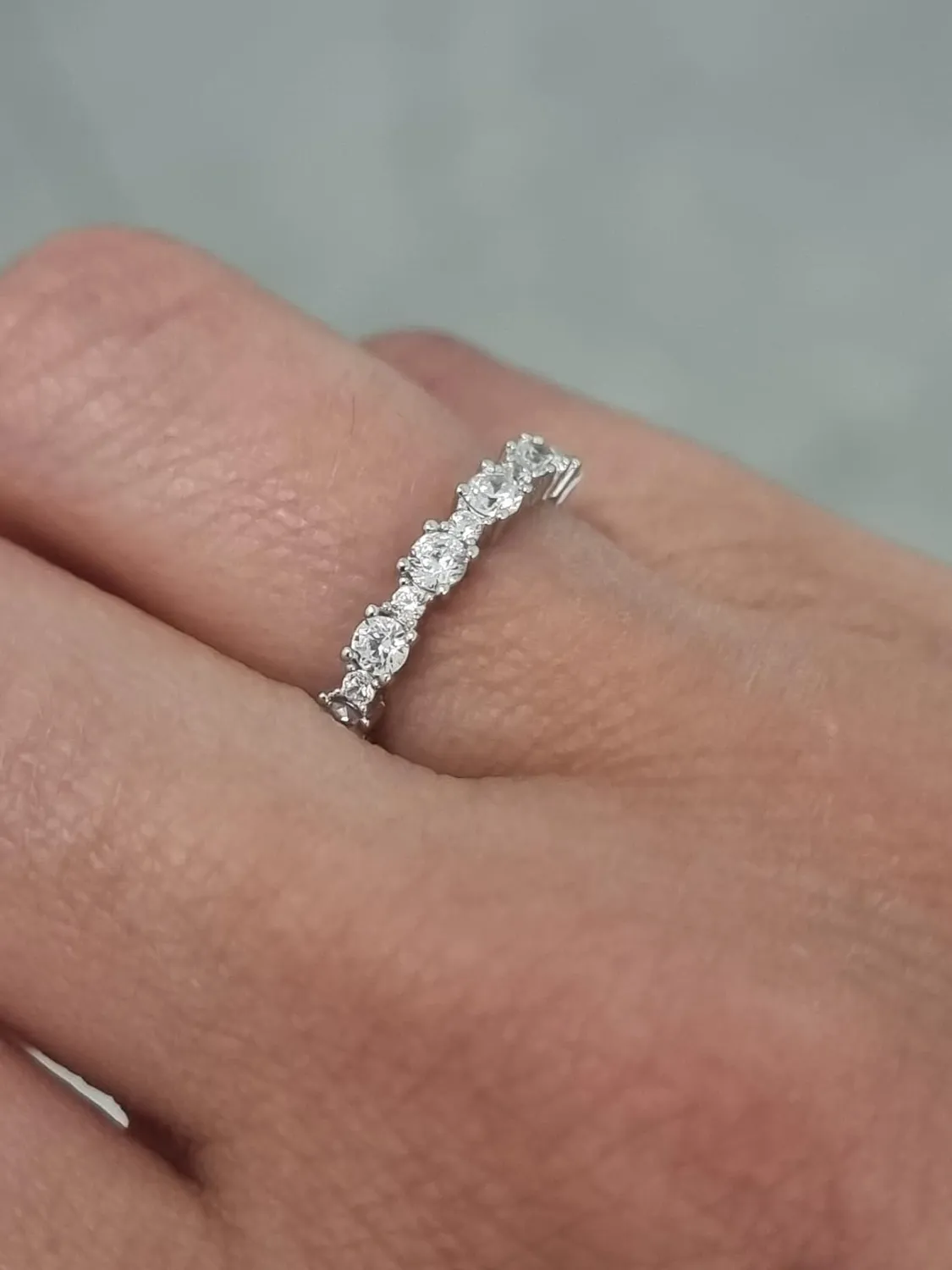 JewelryPalace anello fidanzamento argento zirconia