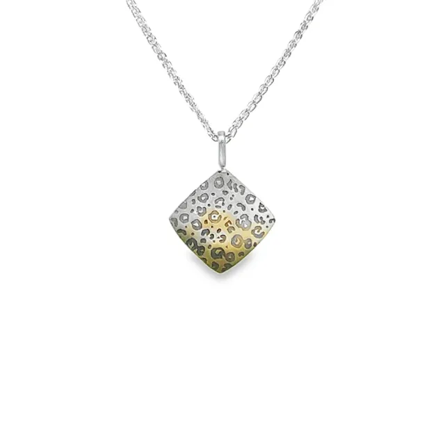 Victoria Jane Leopard collana pendente titanio