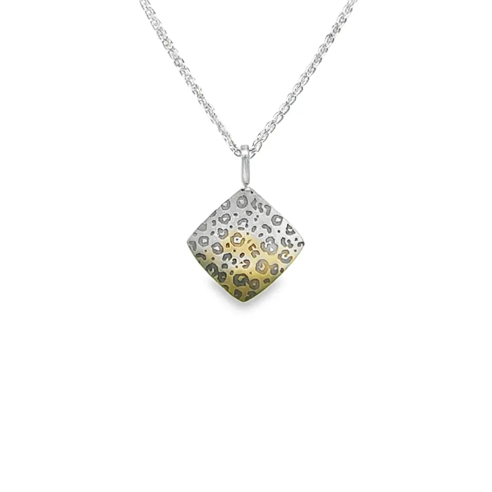 Victoria Jane Leopard collana pendente titanio