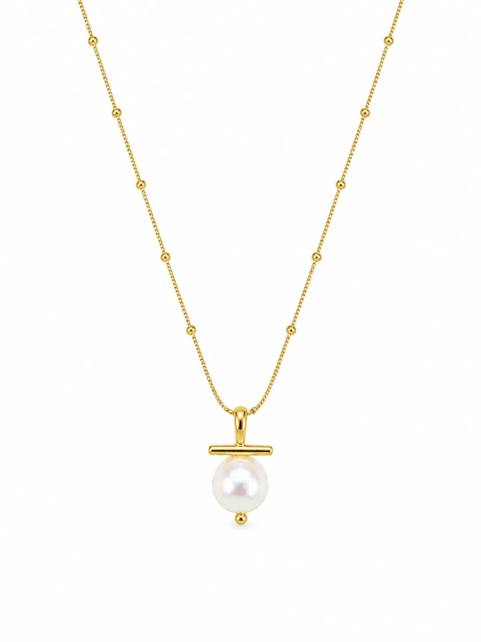 Victoria Jane Planet Chain collana perla oro 18ct