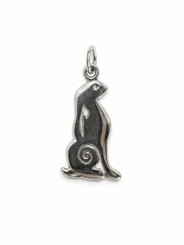 Victoria Jane Moon Gazing Hare collana argento lepre