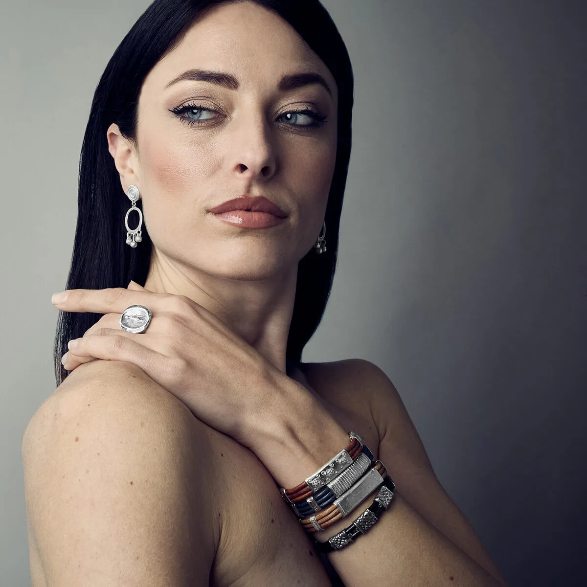 Alfredo Correnti Nesso Cuoio bracciale pelle marrone
