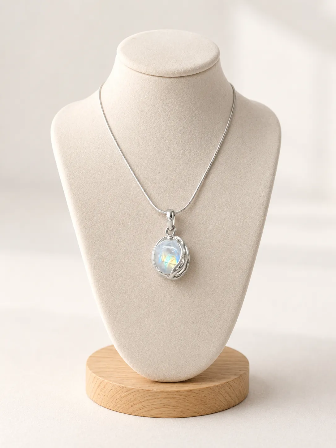 Victoria Jane Moonstone Orb collana argento 45 cm