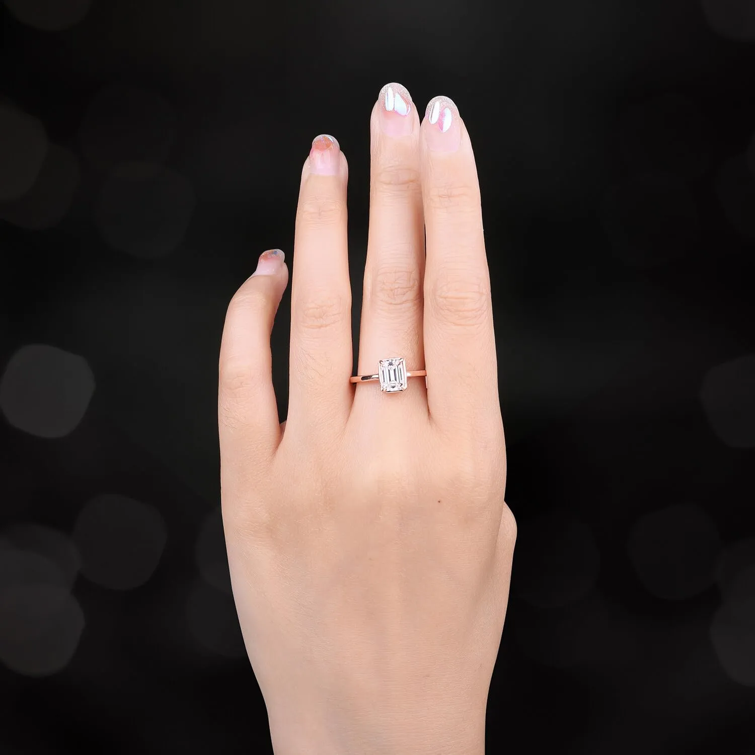JewelryPalace 1ct Zirconia Anello Solitario Argento