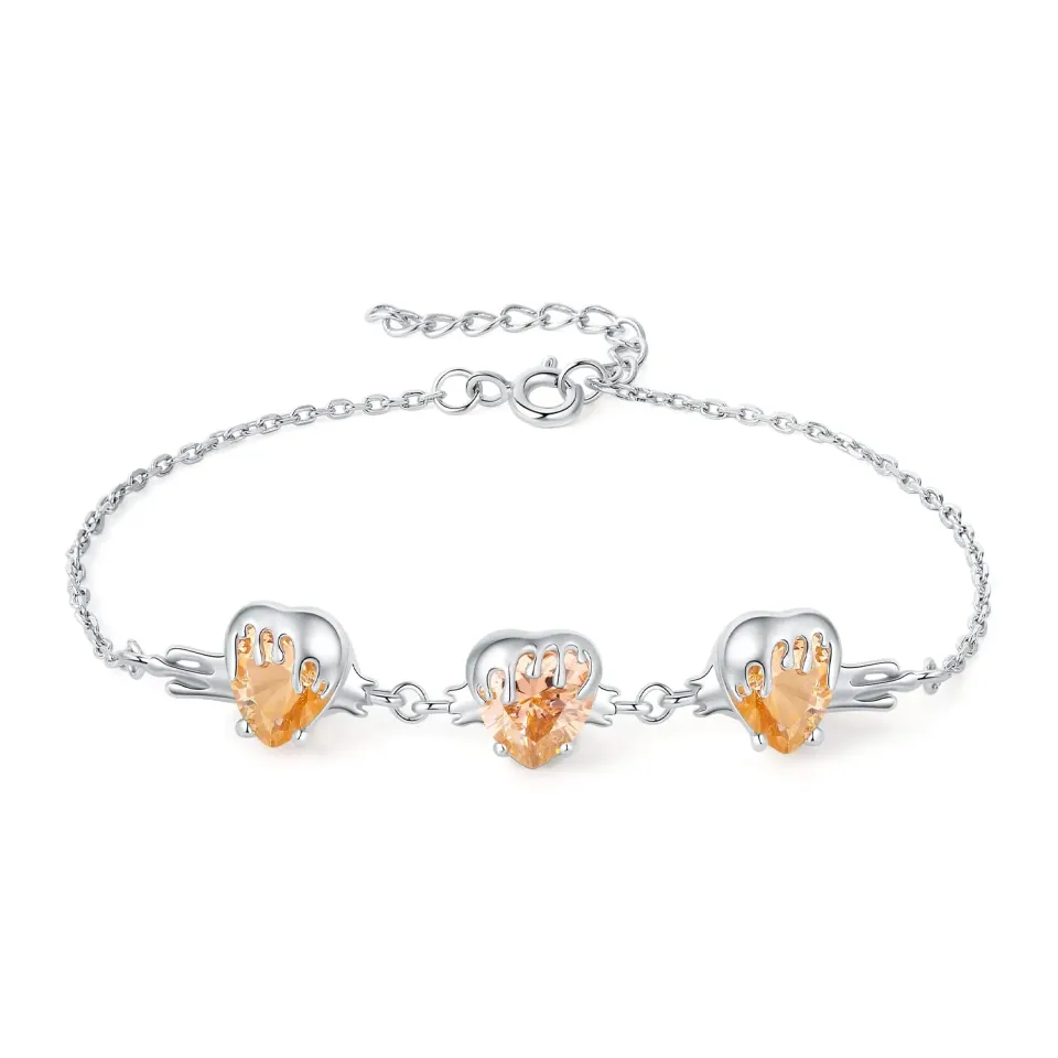 JewelryPalace Ape Cuore 9.2ct Bracciale Argento 925