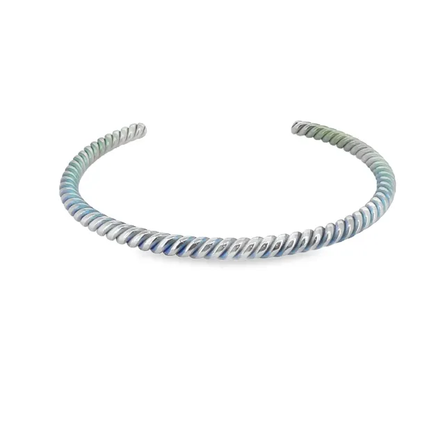 Victoria Jane Twisted bracciale titanio torc multicolore