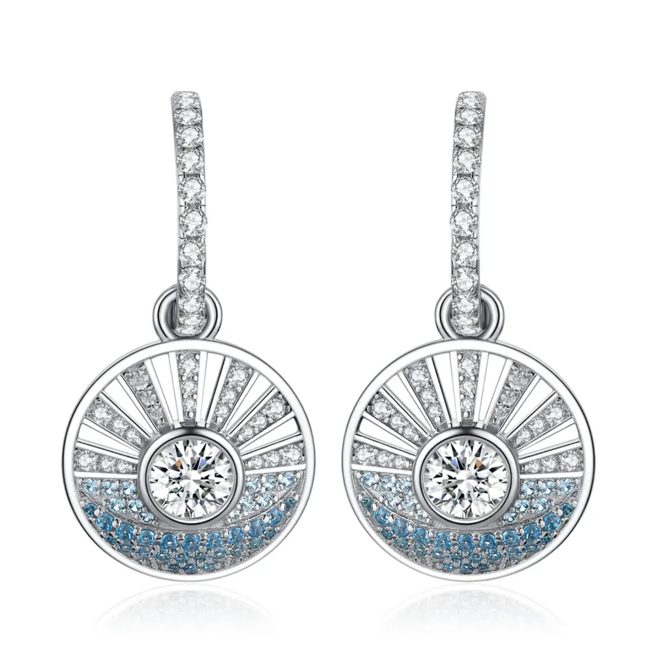 JewelryPalace Mare Sole orecchini argento 925 pietre azzurre