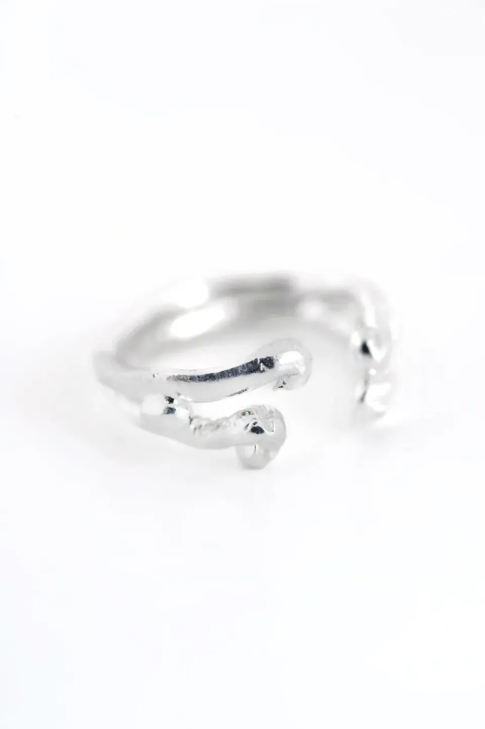 Flor Rubaja Middle Ring anello regolabile argento