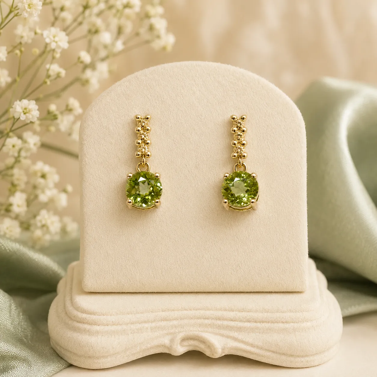 Victoria Jane Radiance orecchini oro peridoto diamanti
