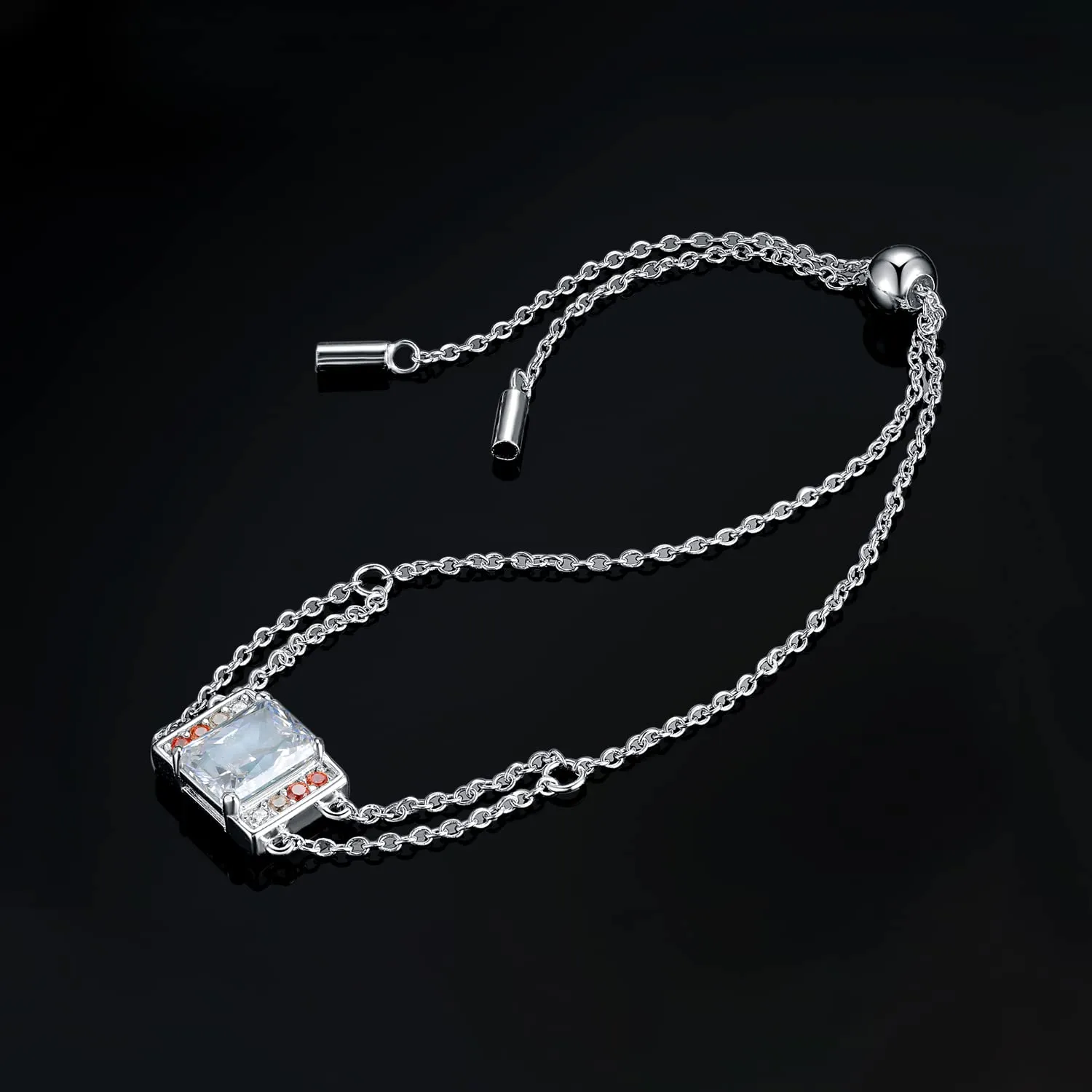 JewelryPalace Giocco 3.1ct Bracciale Argento Arancione
