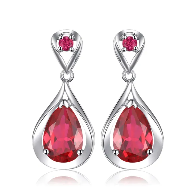 JewelryPalace Infinito 8.8ct orecchini argento rubino