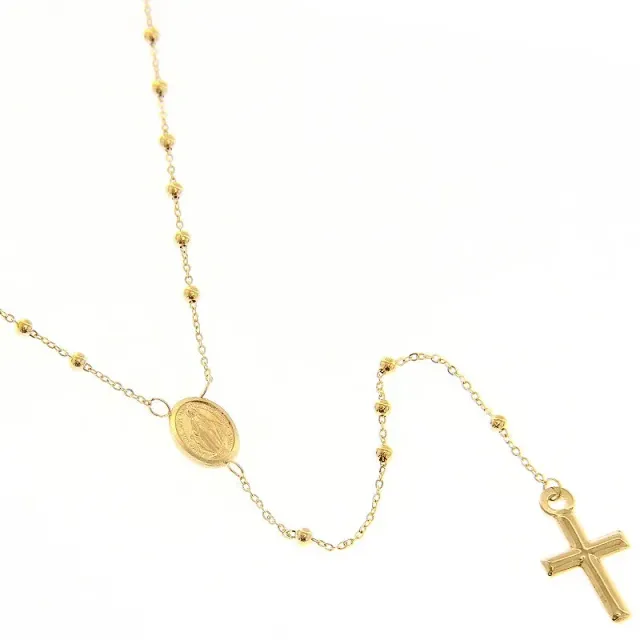 Gioielli Celiento Rosario collana oro giallo unisex
