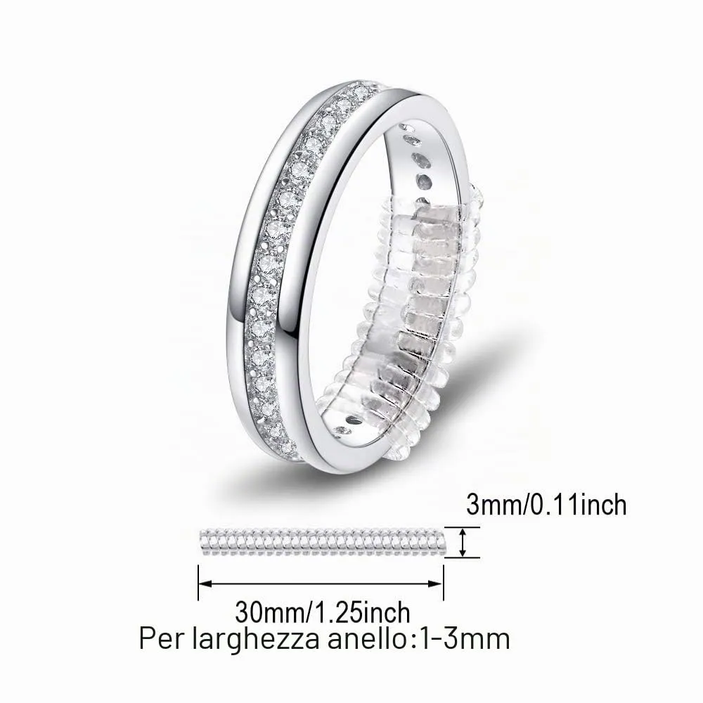 JewelryPalace Canale Set anello eternità argento zirconi