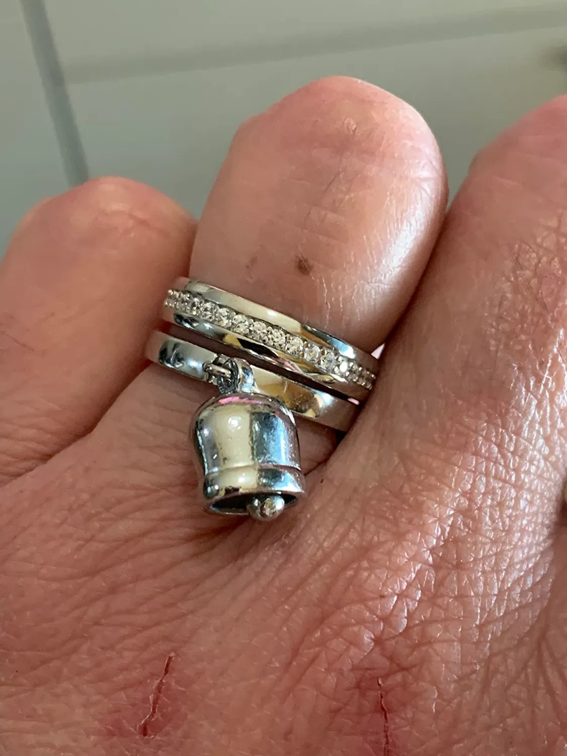 JewelryPalace Canale Set anello eternità argento zirconi