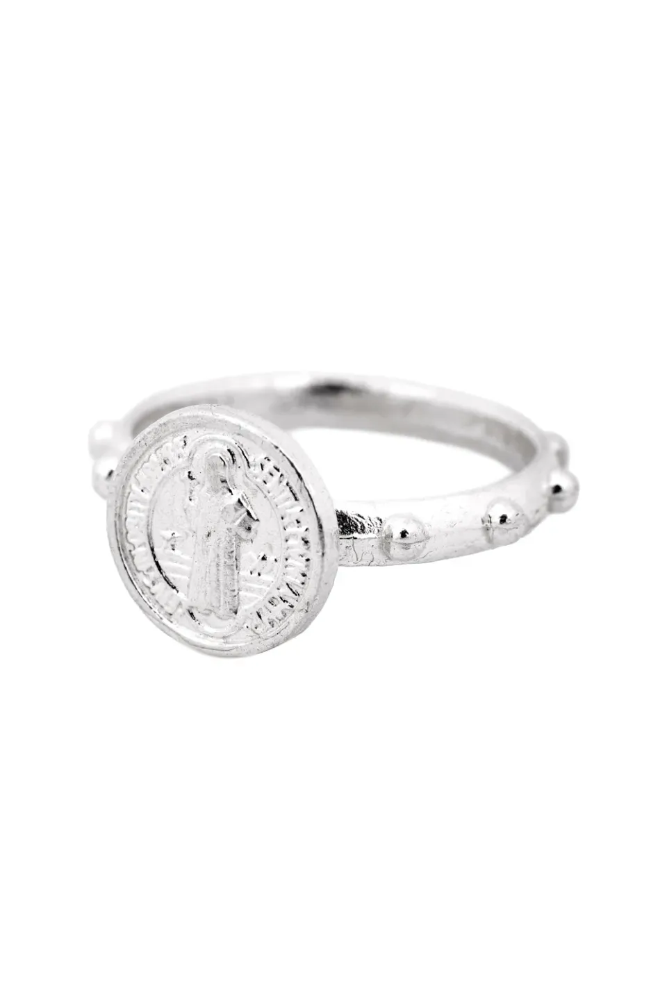 Flor Rubaja Cross PP anello argento 925 misura 15