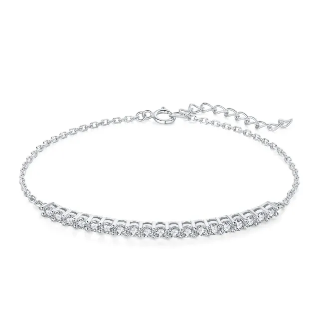 JewelryPalace Amor Eterno bracciale argento tre ori rotondo