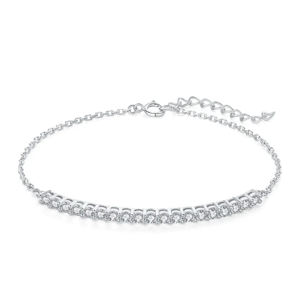 JewelryPalace Amor Eterno bracciale argento tre ori rotondo