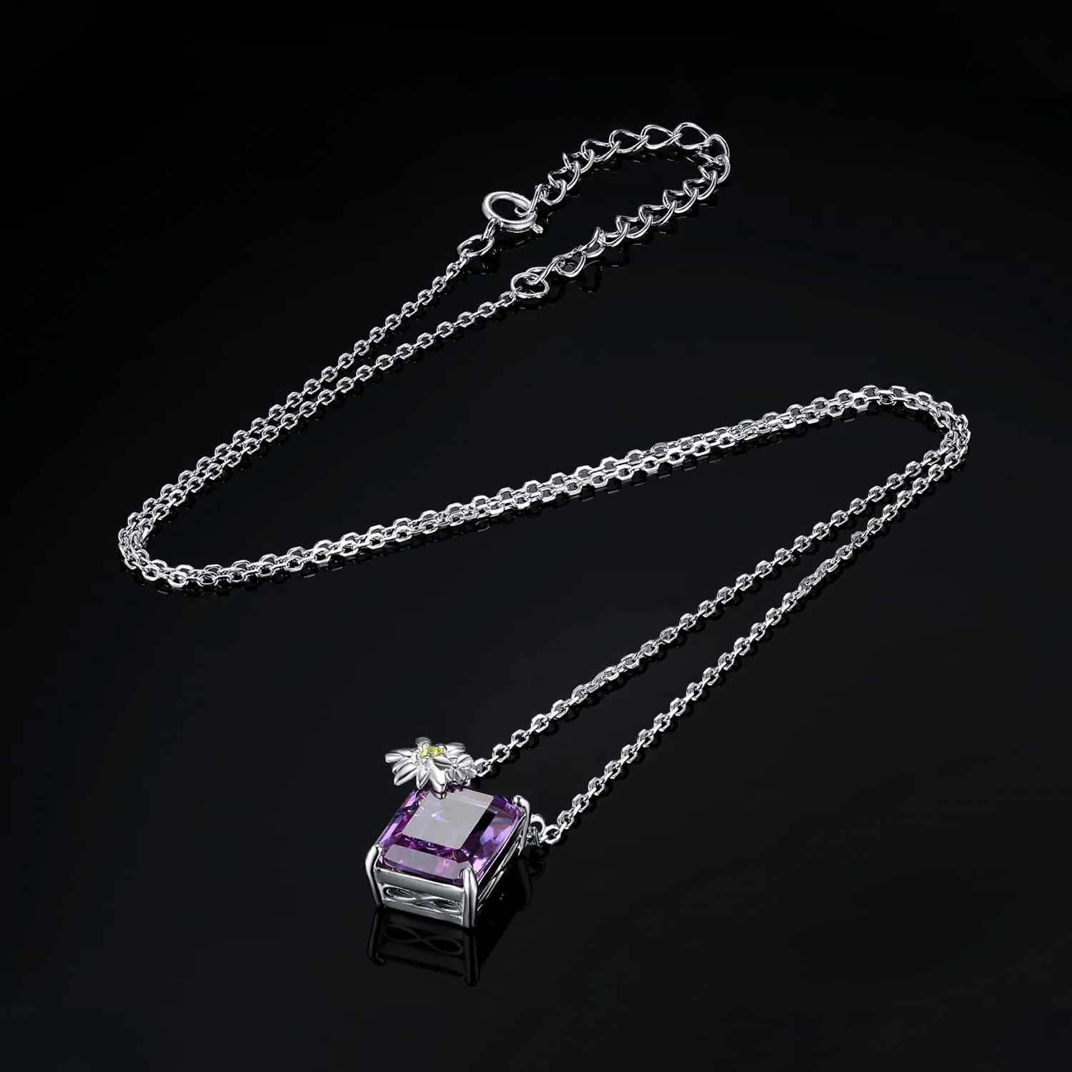 JewelryPalace Margherita collana argento 925 alessandrite 4ct