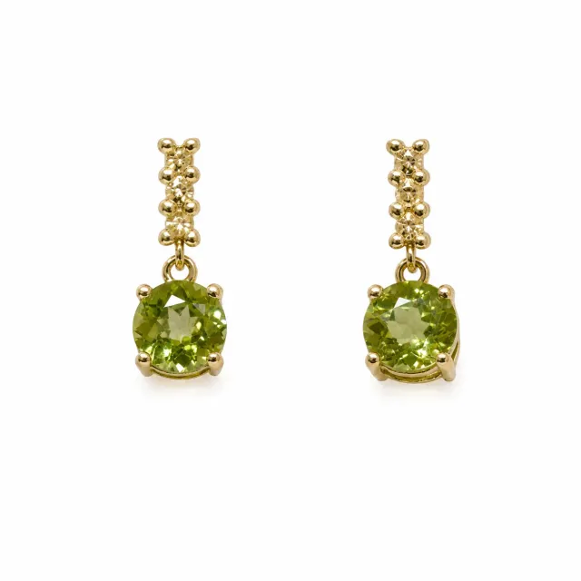 Victoria Jane Radiance orecchini oro peridoto diamanti