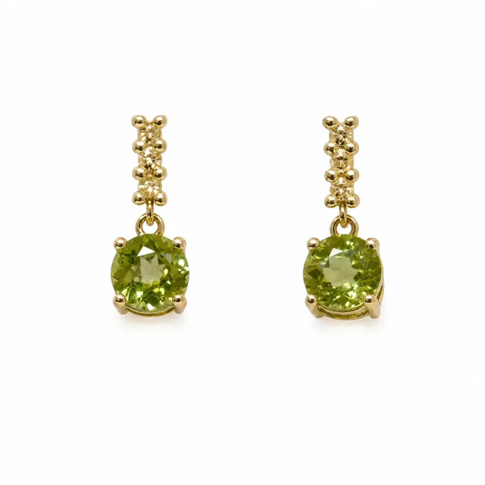 Victoria Jane Radiance orecchini oro peridoto diamanti