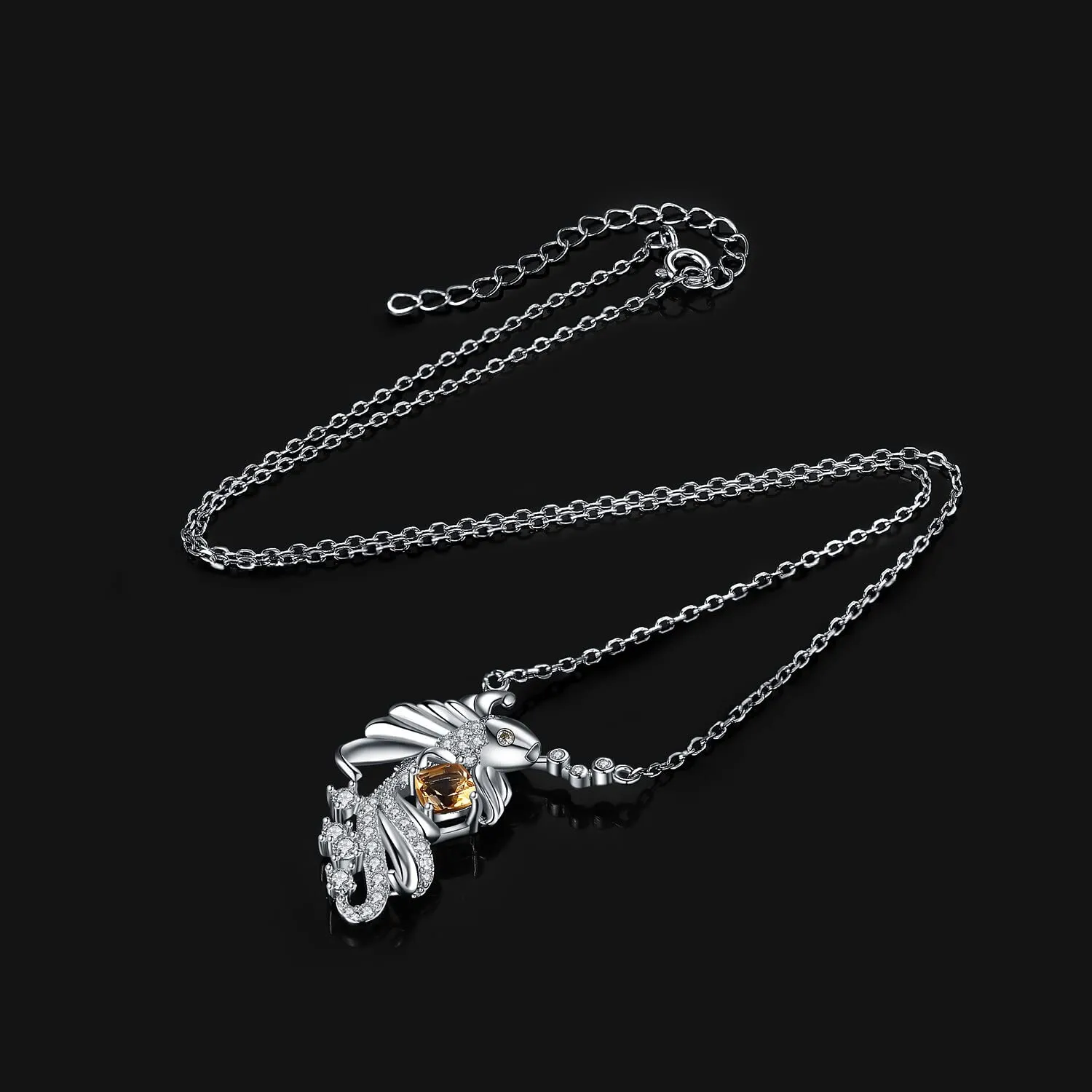 JewelryPalace Carpa Koi 1.3ct Collana Argento 925 Citrino
