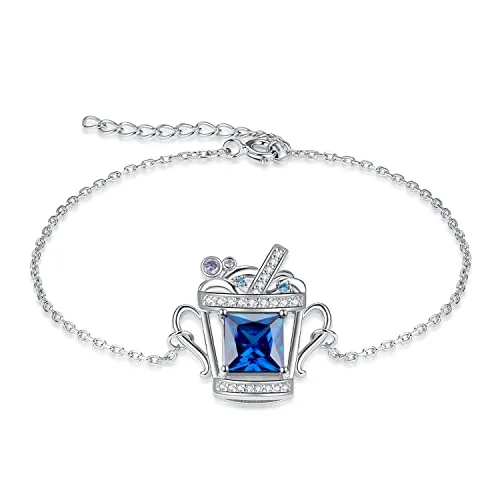 JewelryPalace Bevanda 5.86ct bracciale argento zirconia blu
