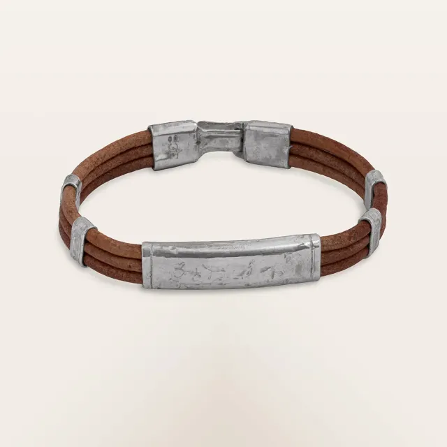Alfredo Correnti Nesso Cuoio bracciale pelle
