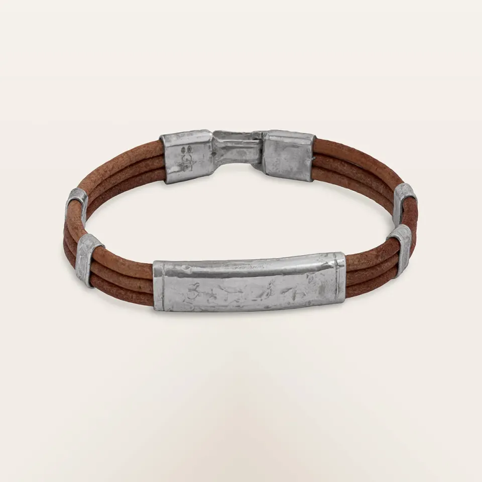 Alfredo Correnti Nesso Cuoio bracciale pelle