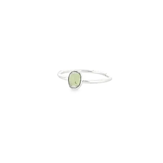 Victoria Jane Green Peridot anello argento pietra verde