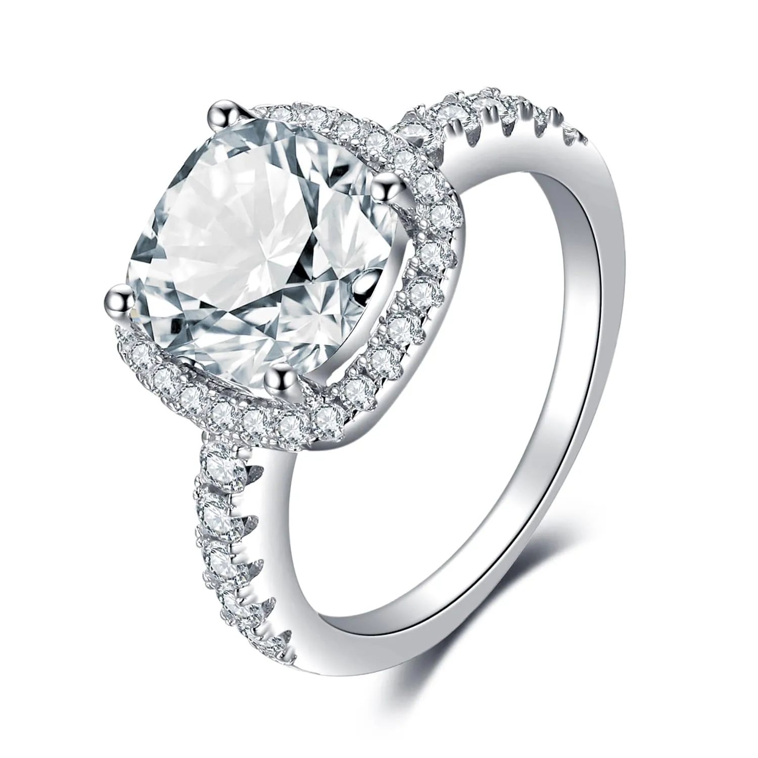 JewelryPalace AB-002 anello fidanzamento zirconia argento