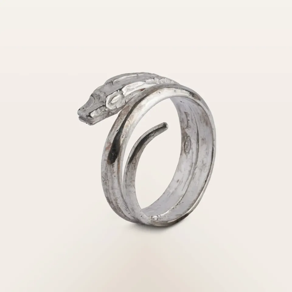 Alfredo Correnti Spira Ophis Anello Argento