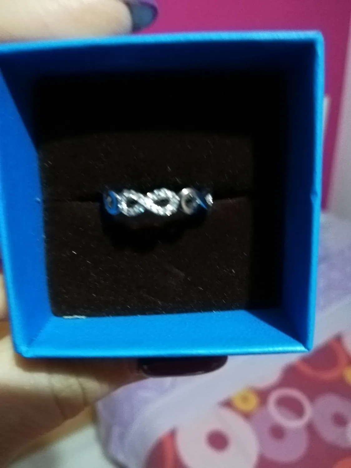 JewelryPalace Infinito Nodo fede argento diamante simulato