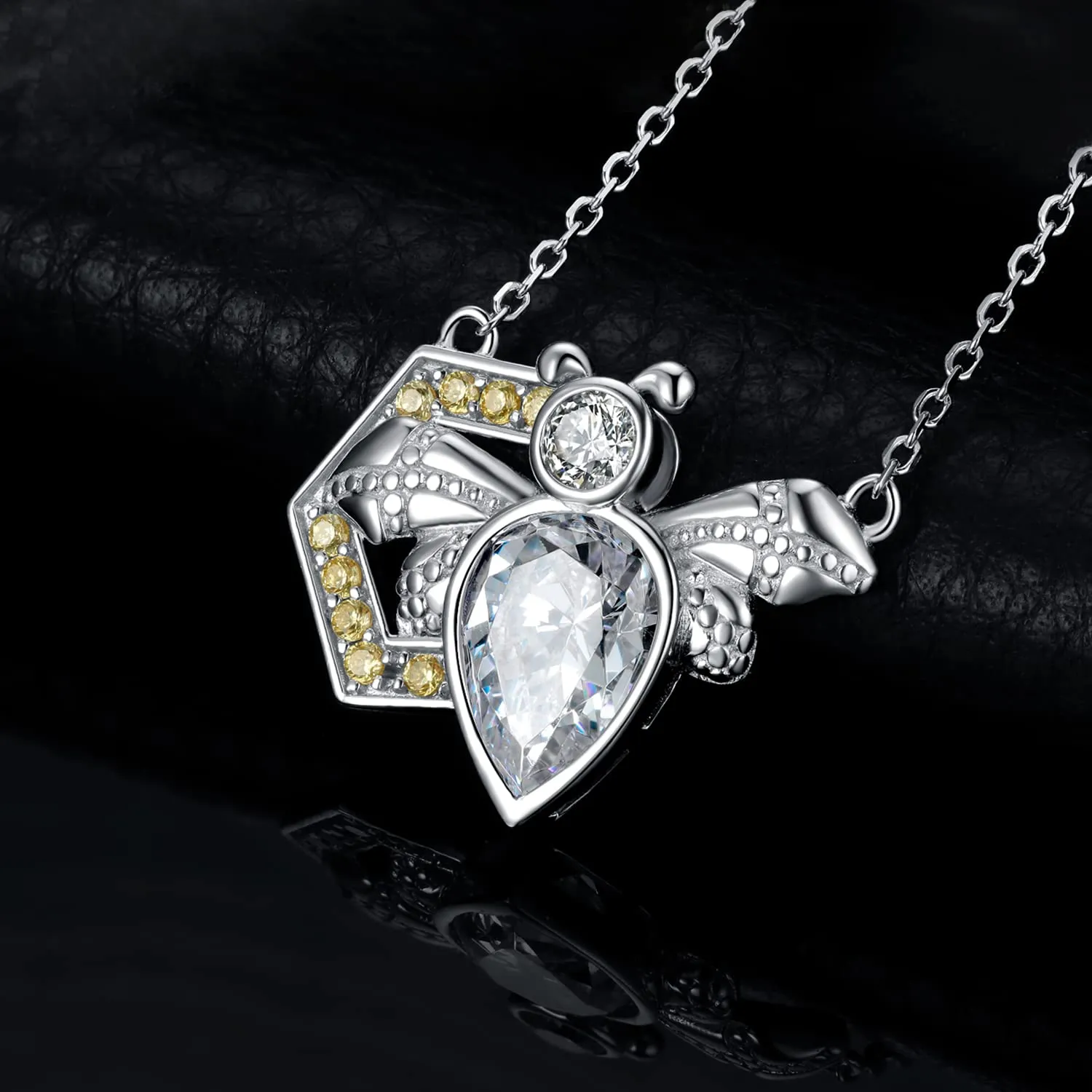 JewelryPalace Ape 2.3ct Collana Argento 925 Gialla