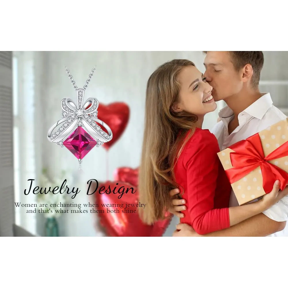 JewelryPalace Farfalla 3.6ct collana argento zaffiro rosa 45cm