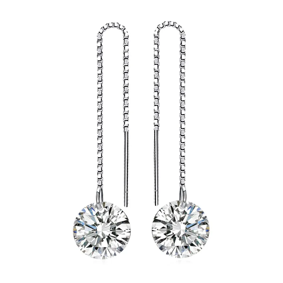 JewelryPalace Classico 5.6ct Orecchini Zaffiro Blu Rotondi