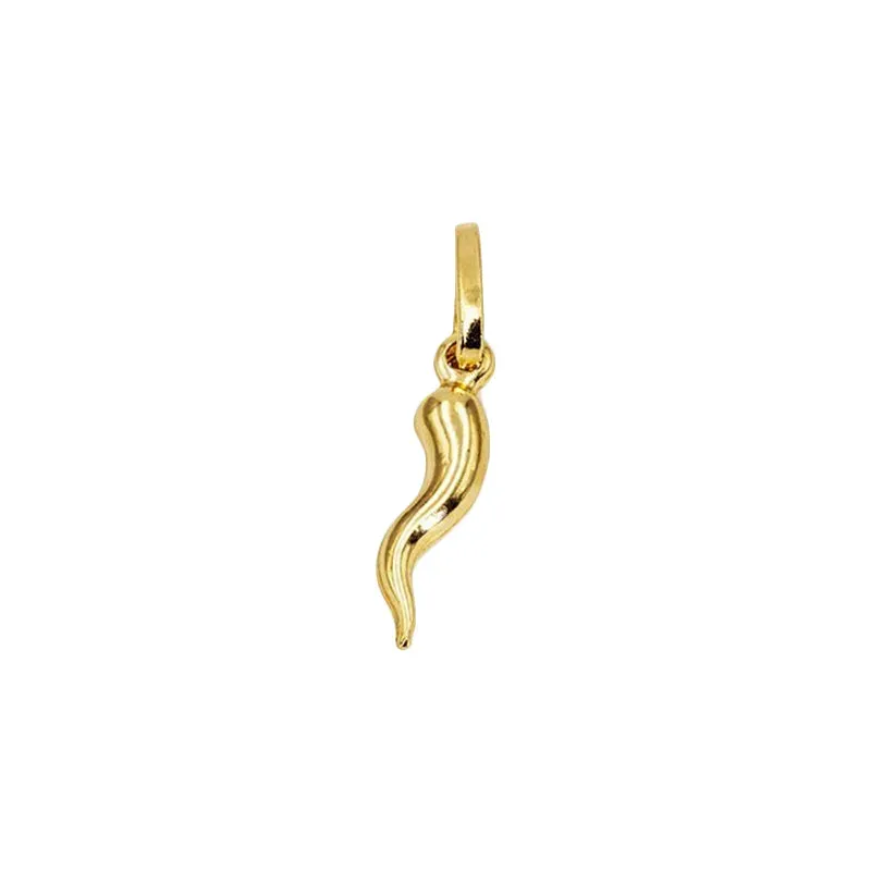 Gioielli Celiento Ciondolo Cornetto Oro Giallo Unisex Portafortuna