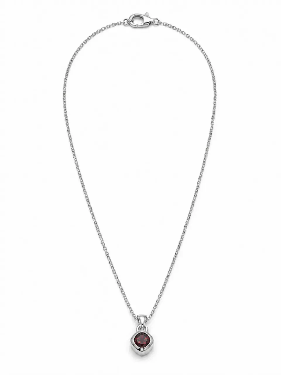 Victoria Jane Rhombus collana granato argento 40 cm