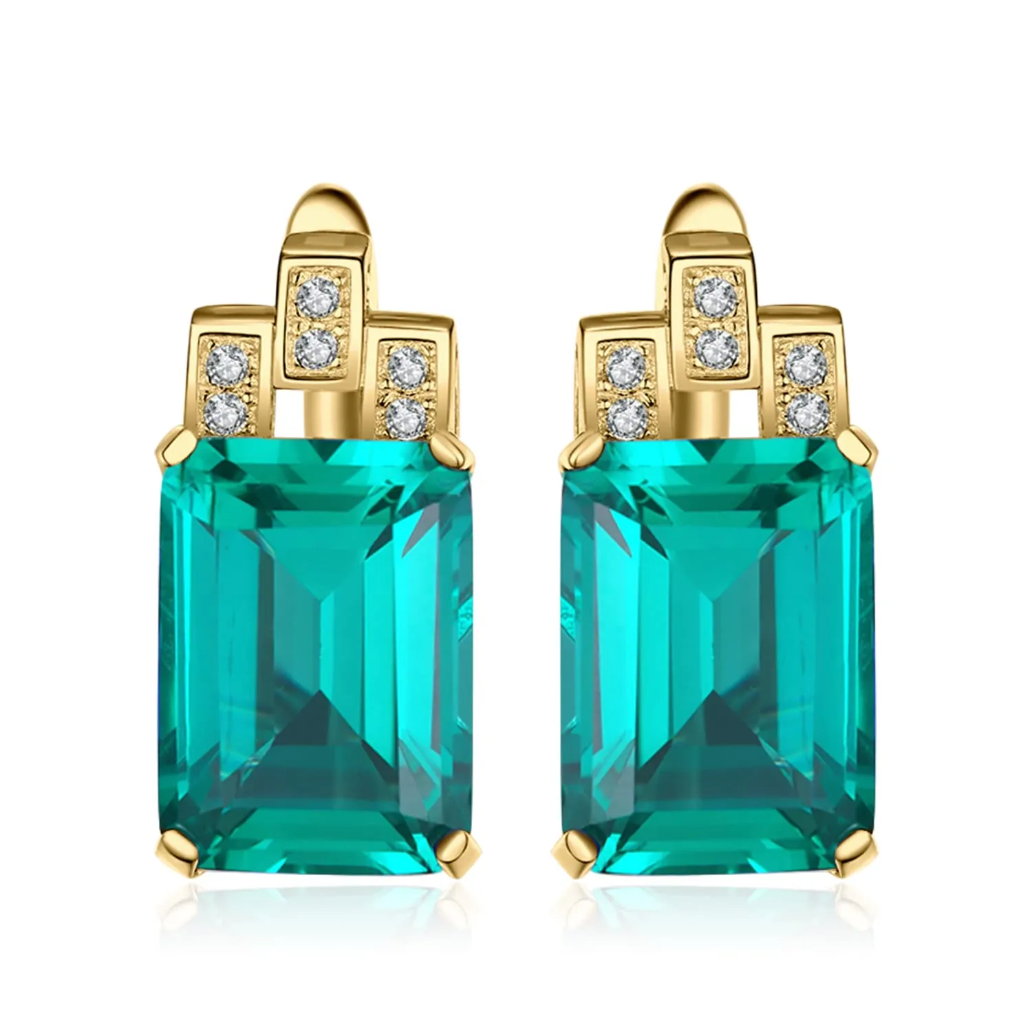 JewelryPalace 7,6ct Orecchini Smeraldo Argento 925 Argento