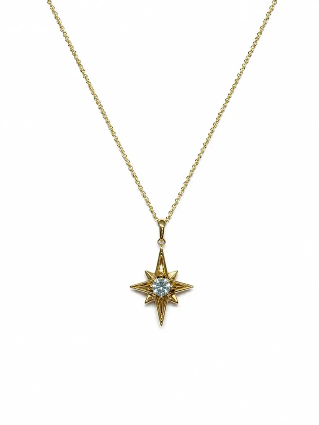 Victoria Jane Star collana topazio blu placcato oro