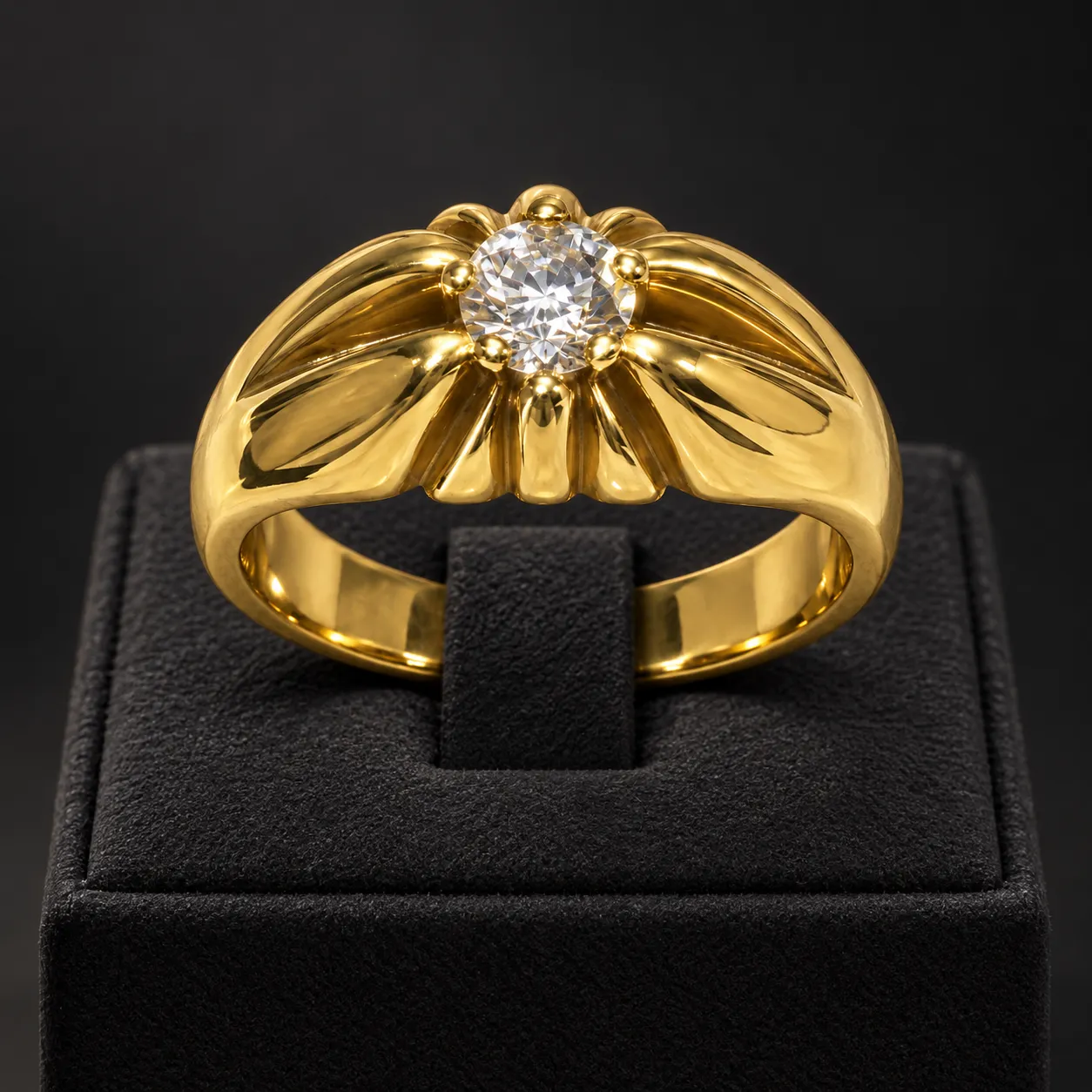 Victoria Jane Solitaire anello diamante oro 18ct uomo second-hand