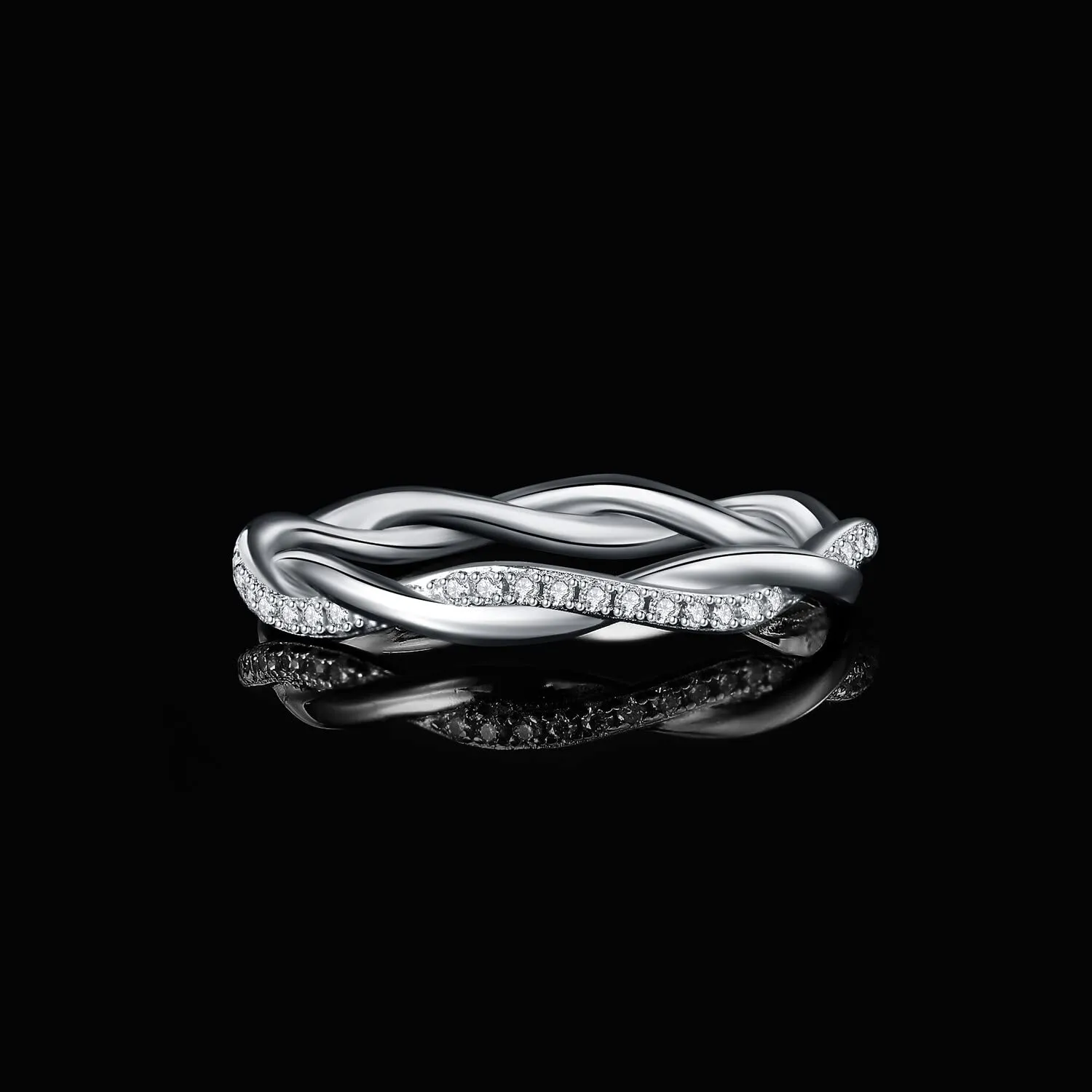 JewelryPalace Corda Infinito anello argento zirconia
