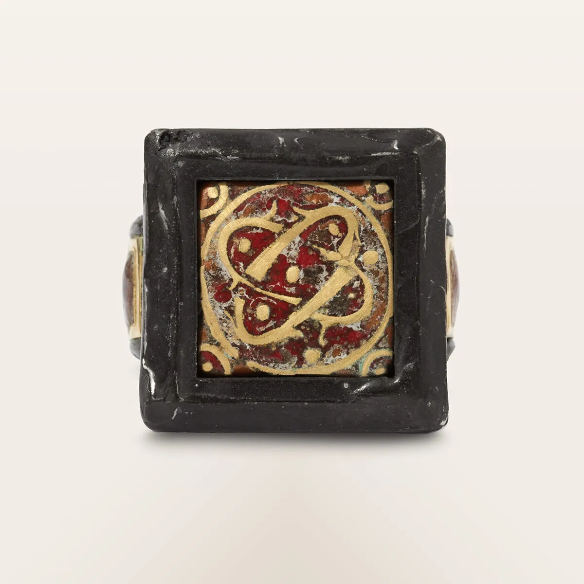 Alfredo Correnti Gea con Smalto anello smaltato